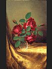 Red Roses in a Crystal Goblet by Martin Johnson Heade